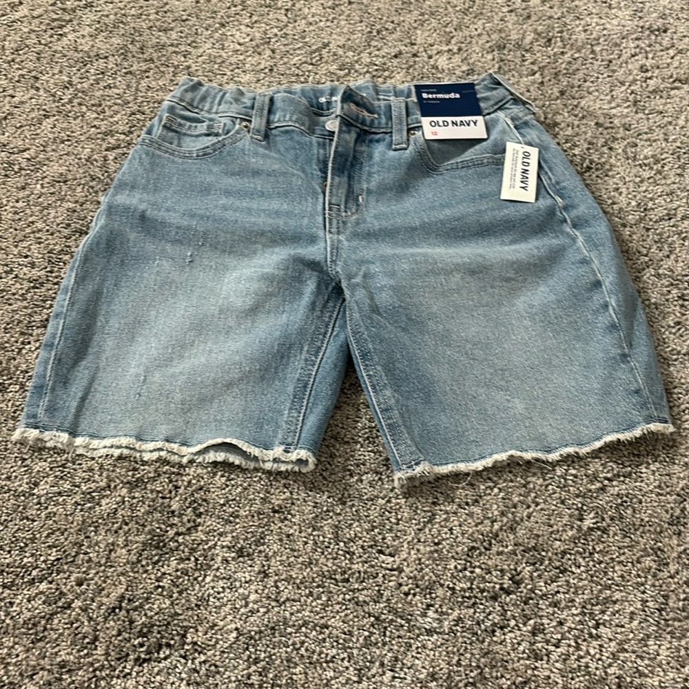 Jorts, stained